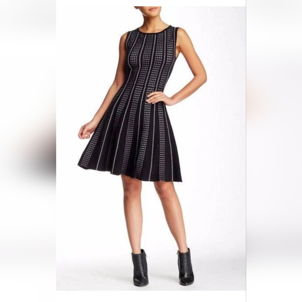 BCBGMaxAzria Victoria Sleeveless A-line Fit & Flare Dress, Women's S